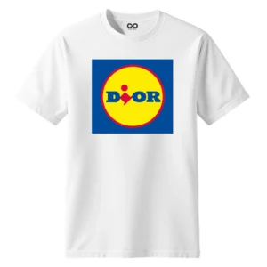T-shirt DIOR humour parodie style supermarché design humoristique streetwear