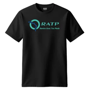 T-shirt RATP Humour rentre avec tes pieds design détourné