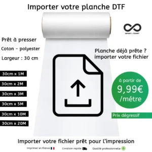 Importer votre planche DTF